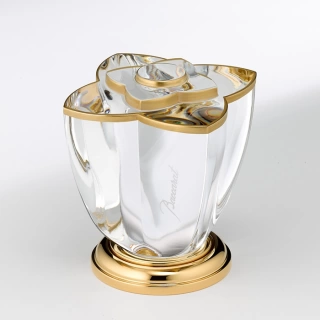 THG PETALE DE CRISTAL CLAIR LISERE DORE Вентиль смесителя для раковины, цвет полированное золото (U6E-F01-35)