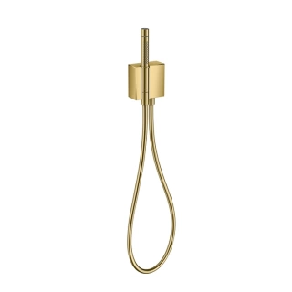 AX Edge Ручной душ 2jet с держателем, шлангом 1,25м и обр.клапаном, цвет: полир. золото (46520990)