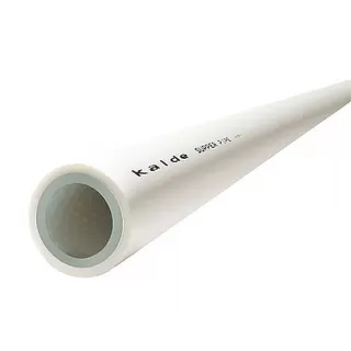 Труба PPRC Kalde Al-Super белая армированная перфорированной алюминиевой фольгой DN 40x6.7 PN 25