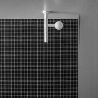 ANTONIO LUPI APOLLO Верхний душ 45 мм, с LED подсветкой, потолочный монтаж, цвет черный матовый (APOLLO3.2/606)