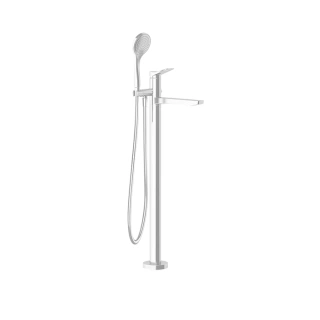 GESSI Rilievo Внешние части для напольного смесителя для ванны с душевой лейкой, цвет White CN (59131#279)