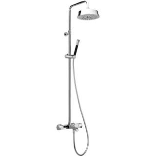 CISAL Cherie Настенная душевая система:термостатический смеситель для ванны/душа,верхний душ,ручной душ с держателем и шлангом, цвет хром (CEC8301021)