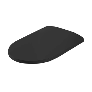Artceram MONET Крышка с сиденьем Slim для унитаза, механизм soft-close, цвет черный матовый/хром (MNA001 17 71)