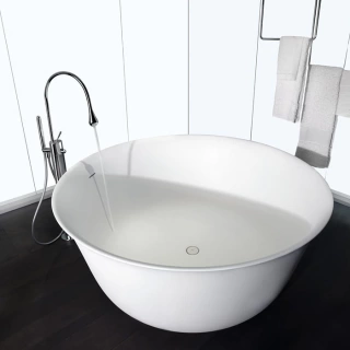 Gessi Goccia Напольный термостатический смеситель для ванны с ручным душем (внешняя часть), цвет: хром (24978#031)