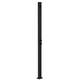 GESSI OUTDOOR Душевая стойка для установки на улице, напольная, на 2 выхода, без ручек, ручного душа и верхнего душа, внешняя часть, цвет Black XL (63207#299)