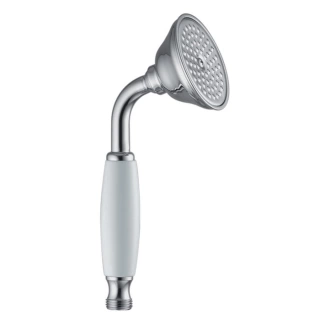 FIMA|Carlo Frattini Wellness Ручной душ из латуни, с белой керамической ручкой, цвет хром (F2104CR)