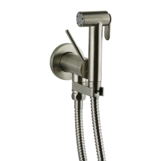 Gattoni Набор Гигиенический душ со встроенным смесителем, цвет: никель шлифованный (RT010NS)