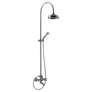 CISAL Arcana Настенная душевая система:смеситель для ванны/душа,верхний душ,ручной душ с держателем и шлангом, цвет хром (AC00415121)