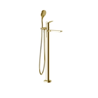 GESSI Rilievo Внешние части для напольного смесителя для ванны с душевой лейкой, цвет Gold Brushed CCP (59131#087)