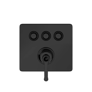GESSI HI-FI ECLECTIC Смеситель для душа настенный встраиваемый, однорычажный, с 3 запорными кнопками, цвет Black XL (65244#299)