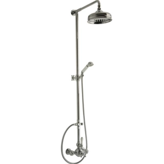CISAL Arcana Toscana Настенная душевая система:термостатический смеситель для душа,верхний душ,ручной душ с держателем и шлангом, цвет хром (TS00407021)