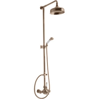 CISAL Arcana Toscana Настенная душ. система:термостатич смеситель для душа,верхний душ Easy Clean,ручной душ с держат и шлангом, цвет брон (Не произв) (TS00407127)