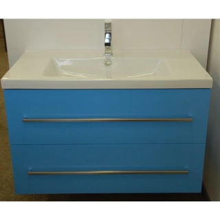 IDEA STELLA/IDEA К-т мебели 90/ш54/г49см 2 ящика, внутр.часть 03037, с 2-мя ручками 03094хром, отделка: голубой/голубой (blu 11/blu 11) (03059 blu/blu комплект)