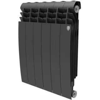 Радиатор Royal Thermo BiLiner Noir Sable 500 6 секций-черный