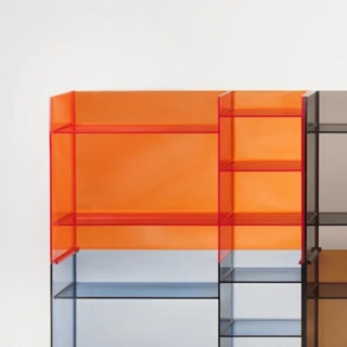 Laufen Kartell Стеллаж, 750х260х530мм, пластик, цвет: оранжевый (3.8933.1.082.000.1)