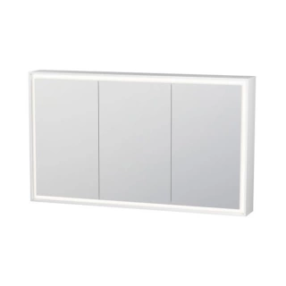 Duravit L-Cube Зеркальный шкаф 120х15.4xh70см. 3 дверцы зеркальные,с 4-х сторонней подсветкой, с LED диммером справа внизу (LC755300000)