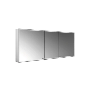EMCO Prestige2 Зеркальный шкаф 1587 мм, настенный, LED-подсветка, 3 двери, 4 полки, розетка, с EMCO light system (9897 080 10)