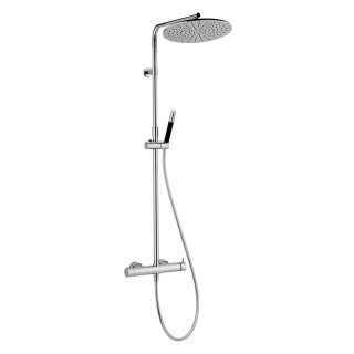 CISAL Less New Настенная душевая система:смеситель для душа,верхний душ, ручной душ с держателем и шлангом, цвет хром (LN00403021)
