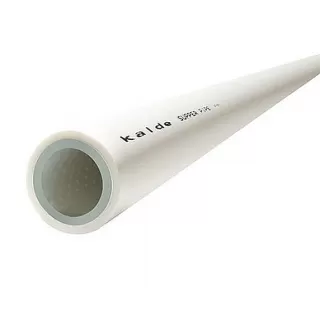 Труба PPRC Kalde Al-Super белая армированная перфорированной алюминиевой фольгой DN 32x5.4 PN 25