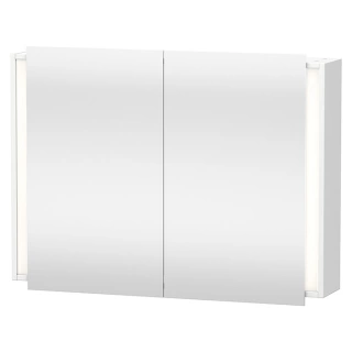 Duravit Ketho Зеркальный шкаф 100х18xh75см, 2 дверцы, 2 полки, с розеткой и сенс. выключателем, Цвет:Белый матовый-18 (KT753201818)