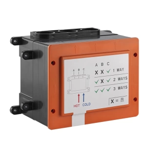 Gessi Hi-Fi Встраиваемые части для термостатического смесителя с кнопками, 1/2 соединение, цвет: хром (63001#031)