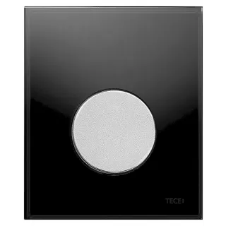 Кнопка смыва TECE Loop Urinal 9242655 черное стекло-кнопка хром матовый