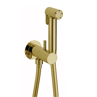 Cisal Shower Гигиенический душ со шлангом 120 см,вывод с держателем и встроенный прогрессивный картридж,лейка латунь, цвет золото (CV00797524)