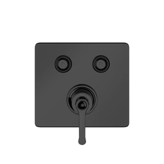 GESSI HI-FI ECLECTIC Смеситель для душа настенный встраиваемый, однорычажный, с 2 запорными кнопками, цвет Black XL (65242#299)