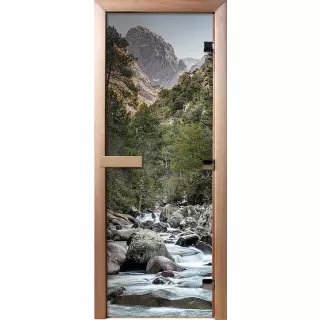 Дверь для бани и сауны Банные штучки 32688 Водопад 190х70