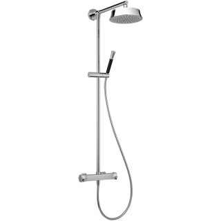 CISAL Cherie Настенная душевая система:термостатический смеситель для душа,верхний душ,ручной душ с держателем и шлангом, цвет хром (CEC7801021)