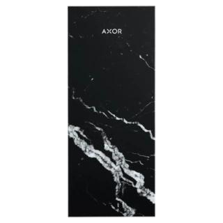 AX MyEdition Панель для смесителя на излив 200мм, мрамор черный (47913000)