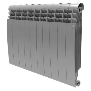 Радиатор биметаллический Royal Thermo BiLiner 500 Silver Satin 10 секций-серебристый