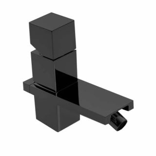 Bossini Cube Смеситель для биде на 1 отв, с заглушкой 1 1/4, цвет: черньій матовьій (Z004401.073)