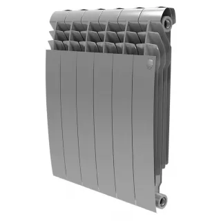Радиатор биметаллический Royal Thermo BiLiner 500 Silver Satin 6 секций-серебристый