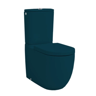 Artceram FILE 2.0 Крышка с сиденьем Slim для унитаза, механизм soft-close, цвет petrolio/хром (FLA014 42)