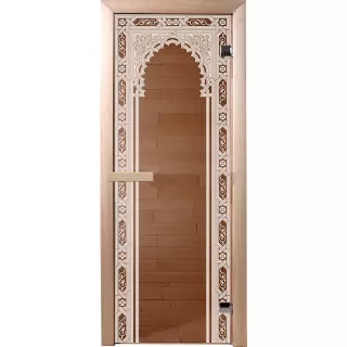 Дверь для бани и сауны Банные штучки 34015 Восточная арка 190х70