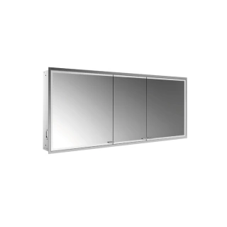 EMCO Prestige2 Зеркальный шкаф 1615 мм, встраиваемый, LED-подсветка, 3 двери, 4 полки, розетка, с EMCO light system (9897 081 10)