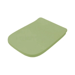 Artceram A16 Сиденье с крышкой для унитаза с микролифтом, цвет Green salvia, петли хром (ASA001 44 71)