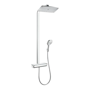 HG Raindance Select 360 Showerpipe Душевая стойка с верхним душем: 360x190 мм, и ручным душем, термостатированный смеситель, цвет: хром (27112000)