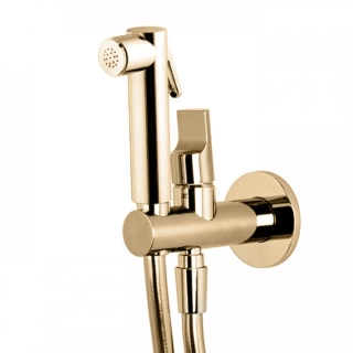 FIMA|Carlo Frattini Гигиенический душ/гидроершик, встраиваемый, в комплекте со смес, ручной душ с 2 режим, шланг 1200мм, внеш часть, цв античн бронза (F2320/1NBR)