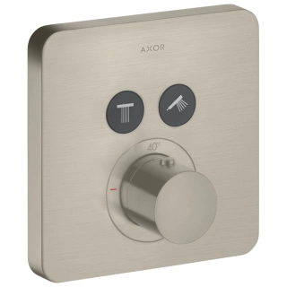 AX ShowerSelect Встраиваемый термостат для душа, 2 потреб, (внешняя часть), цвет: шлифованный никель (36707820)