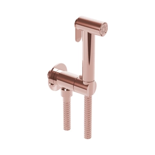 Huber Shower Гигиенический душ со шлангом 120 см, вывод с держателем, цвет золото розовое (TT0079252P)