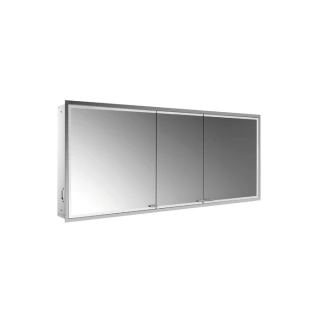 EMCO Prestige2 Зеркальный шкаф 1615 мм, встраиваемый, LED-подсветка, 3 двери, 4 полки, розетка, без EMCO light system (9897 071 10)