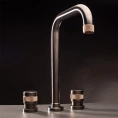 Смеситель для раковины Nicolazzi Khady высокий, 3 отв., цвет Black Nichel/Rose Gold (2438TCNKNRG21) - миниатюра фото 1