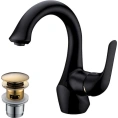 Смеситель для раковины Lemark Swan LM5406BG: элегантный дизайн в цвете шампань с хромированными деталями - миниатюра фото 2