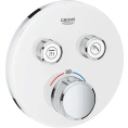Термостат Grohe Grohtherm SmartControl 29151LS0: умный контроль температуры для ванны с душем в цвете Moon White - миниатюра фото 1