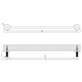 Полотенцедержатель Gessi Ingranaggio 60 см в цвете Finox Brushed Nickel (63903#149) - миниатюра фото 2
