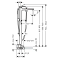 Напольный смеситель для ванны Hansgrohe Metropol с ручным душем, золото (32532990) - миниатюра фото 2