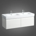 Шкафчик под раковину Laufen Pro 1220 мм с двумя выдвижными ящиками, белый матовый (4.8308.2.095.463.1) - миниатюра фото 1