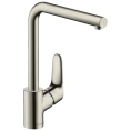 Кухонный смеситель Hansgrohe Focus M41 однорычажный, цвет под сталь (31827800) - миниатюра фото 1